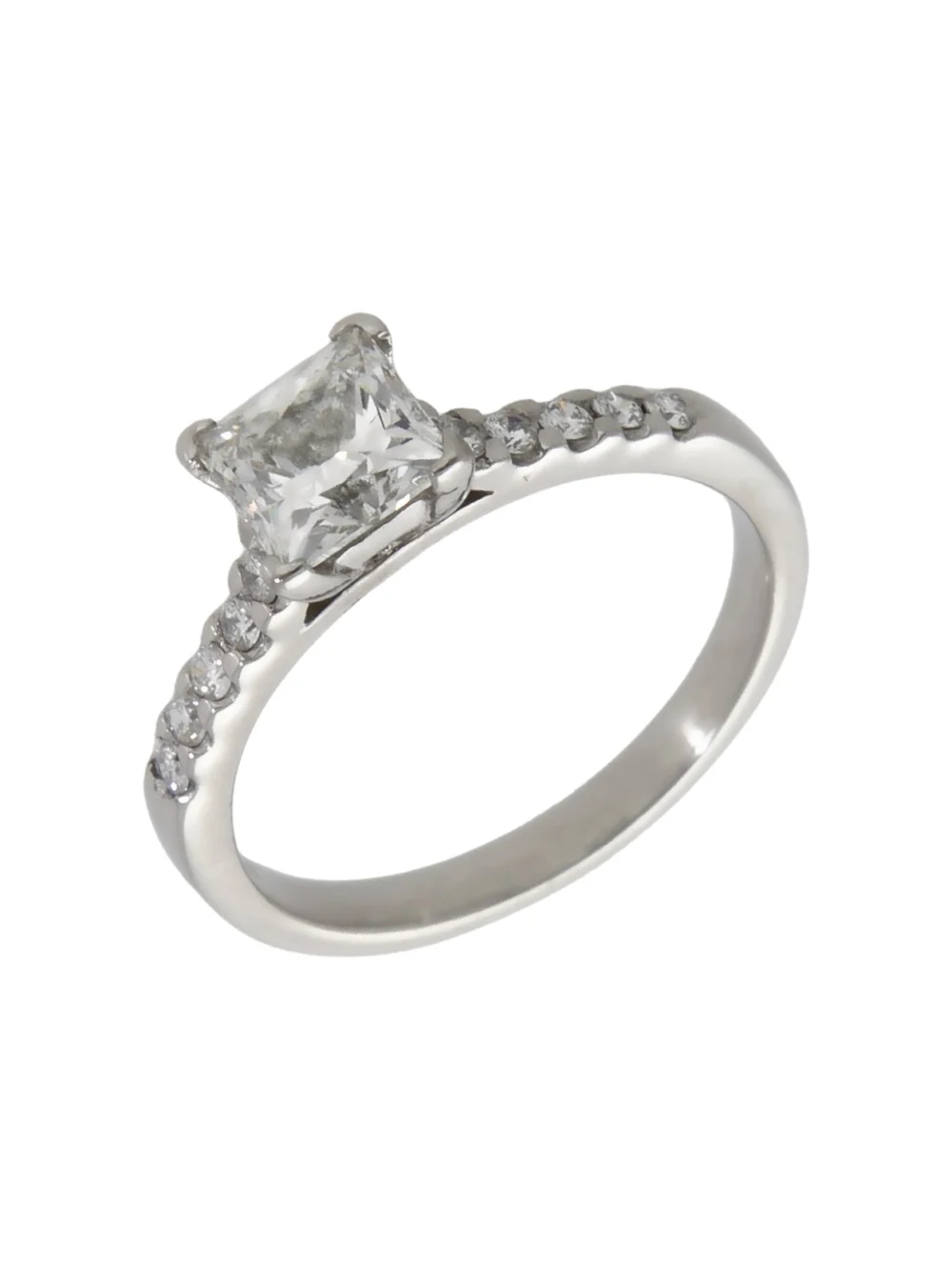 William May Platinum 1.15ct Diamond Solitaire & Shoulders Ring