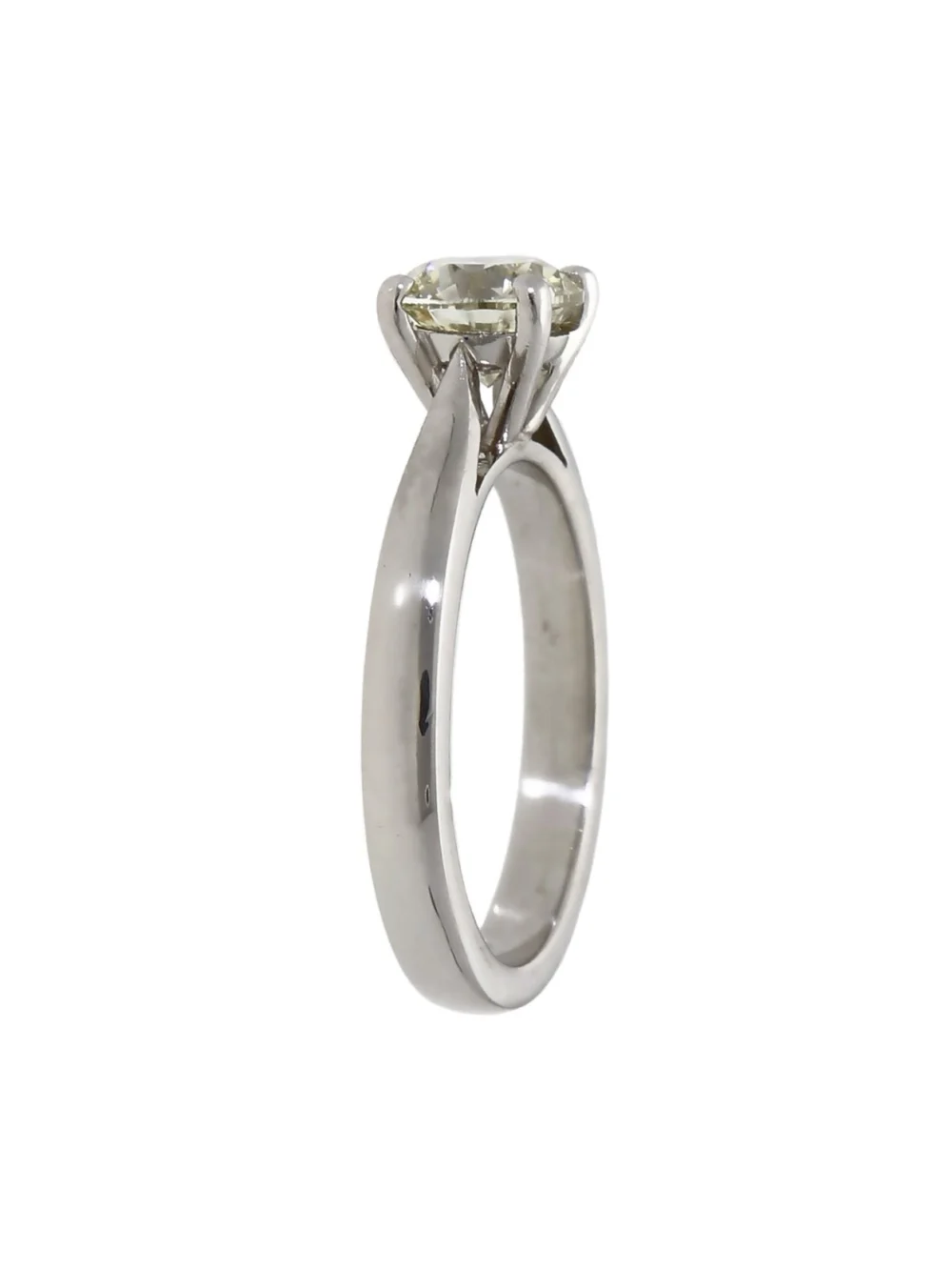 William May Platinum 1.19ct Diamond Solitaire Ring, view 3