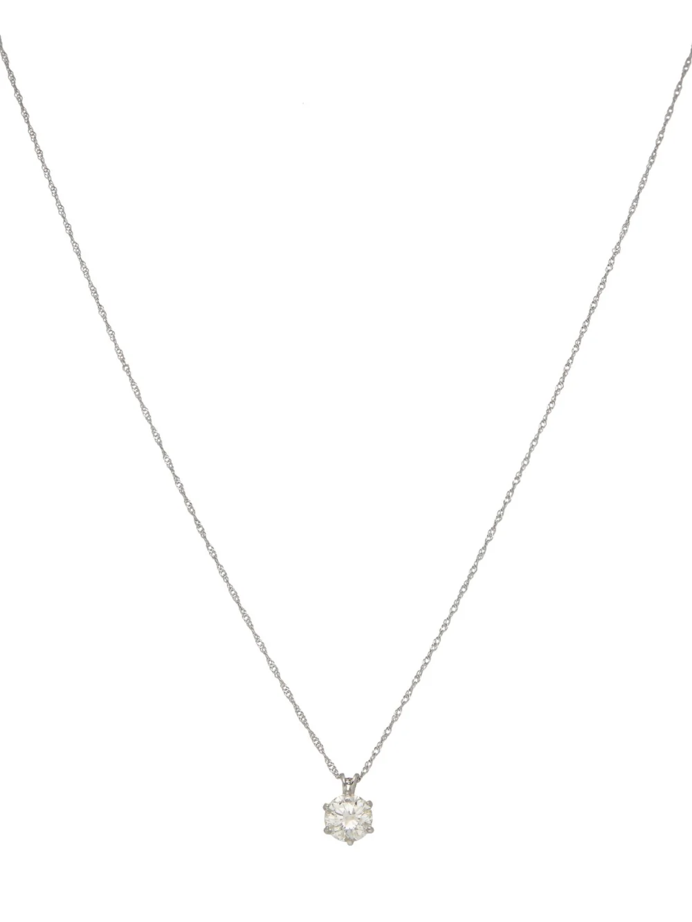 William May Platinum 1.20ct Diamond Pendant & Chain Necklace
