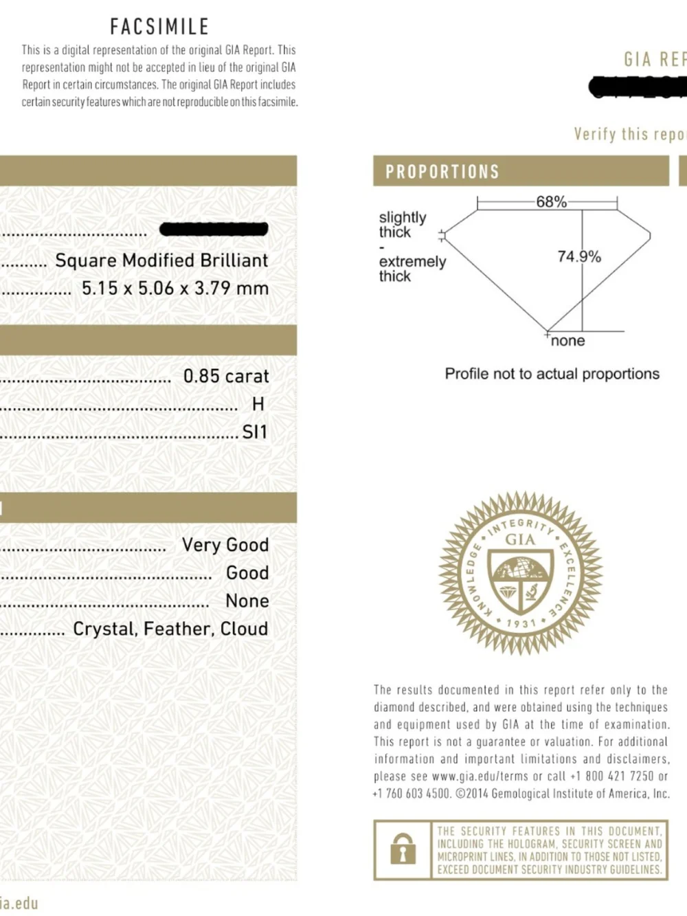 William May Platinum 1.25ct Princess Cut Diamond Halo Ring, view 3