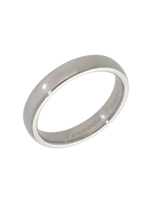 William May Platinum 4mm Wedding Band Ring
