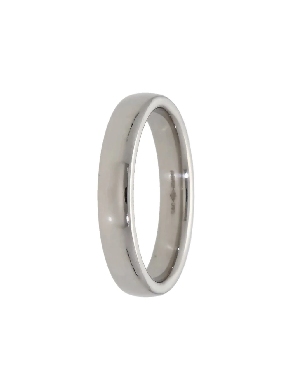 William May Platinum 4mm Wedding Band Ring, view 2