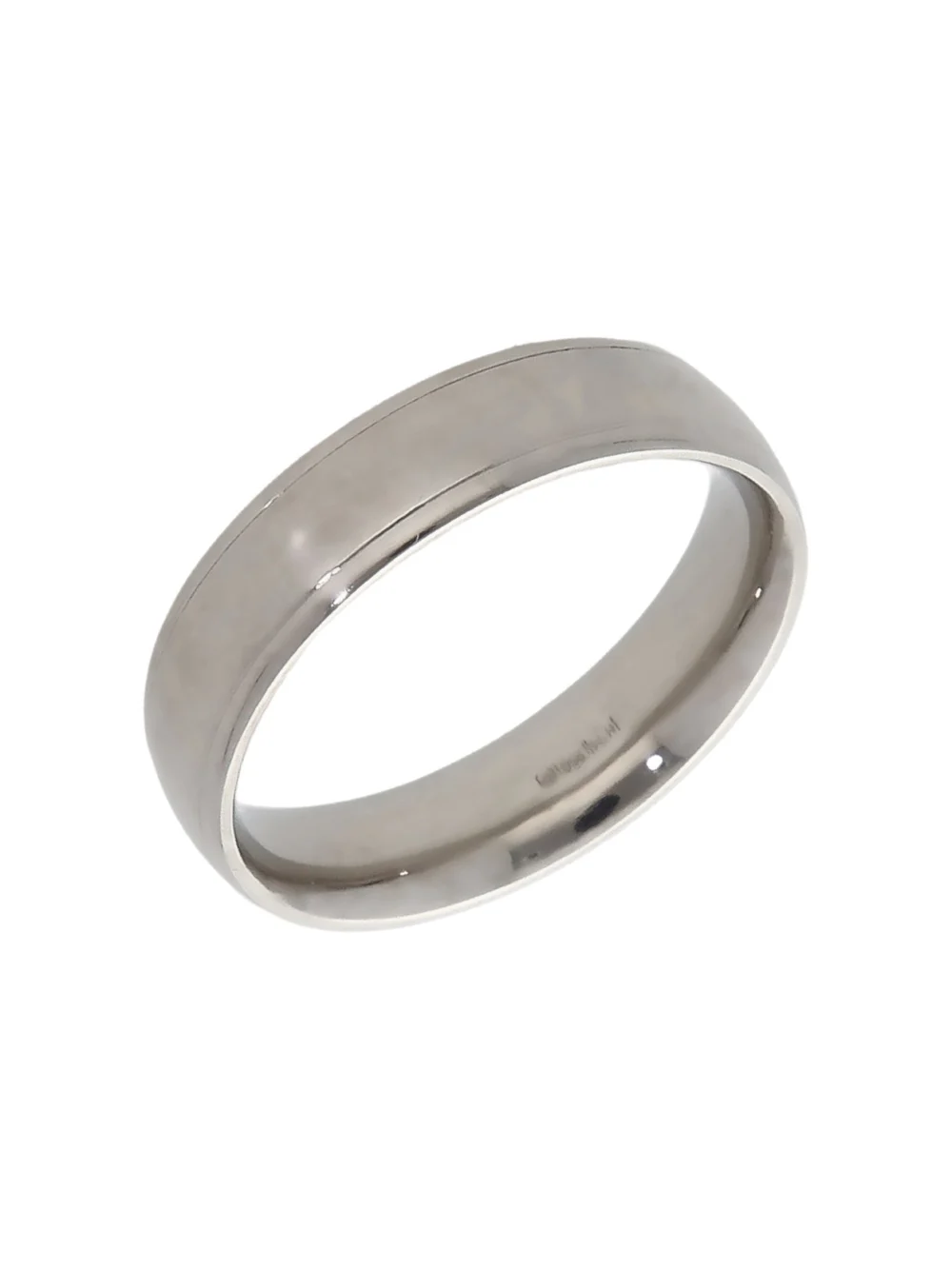William May Platinum 5mm Edged Wedding Band Ring