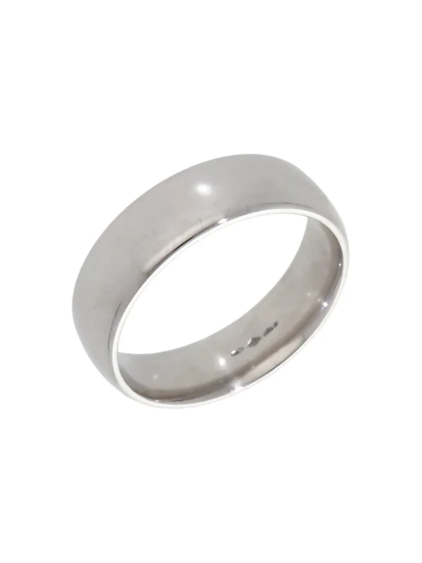 William May Platinum 6mm Wedding Band Ring