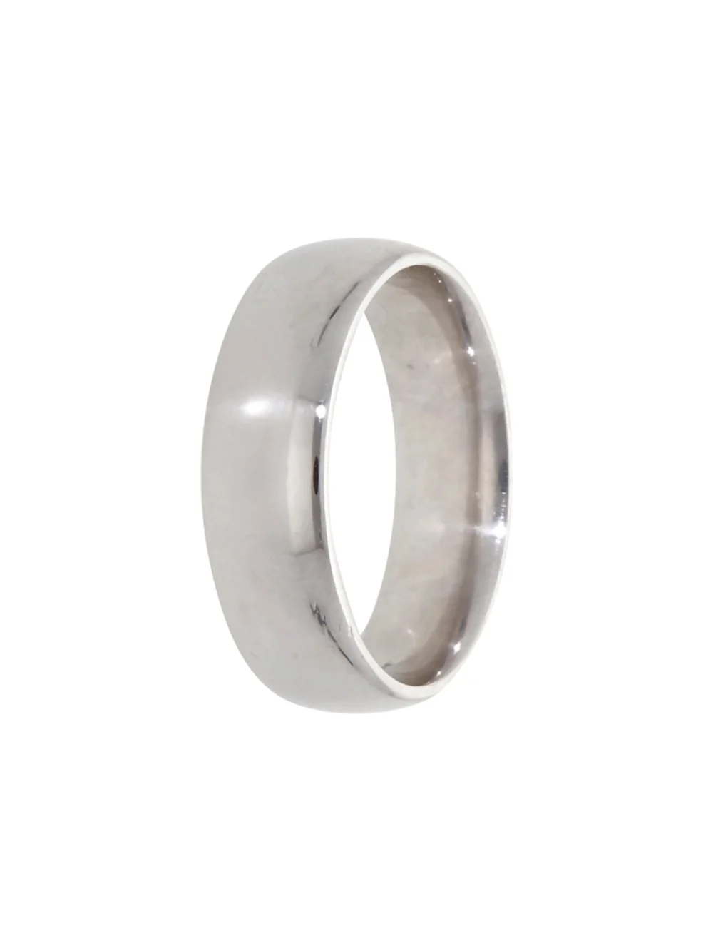 William May Platinum 6mm Wedding Band Ring, view 2