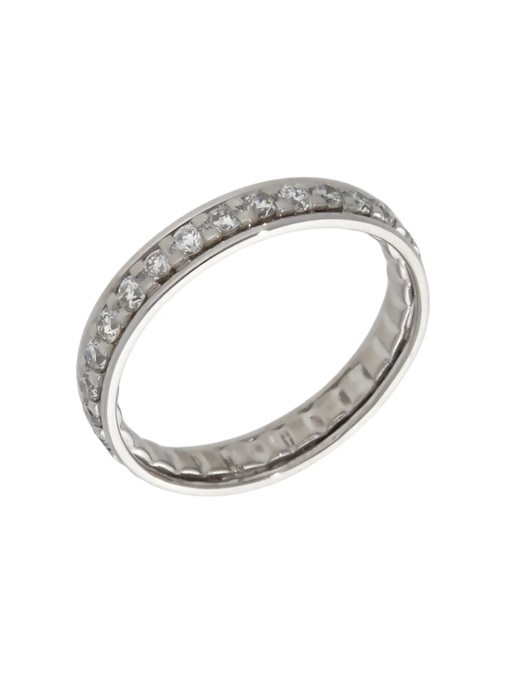 William May Platinum Diamond Full Eternity Band Ring