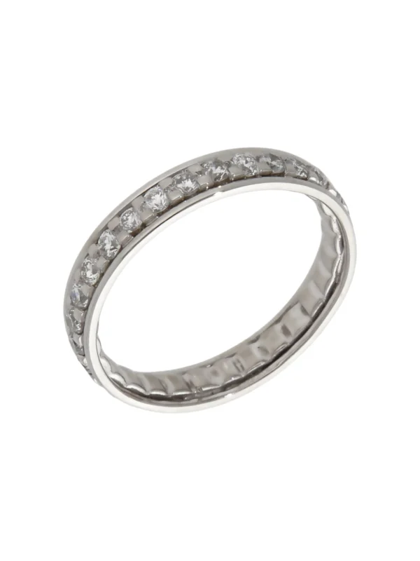 William May Platinum Diamond Full Eternity Band Ring