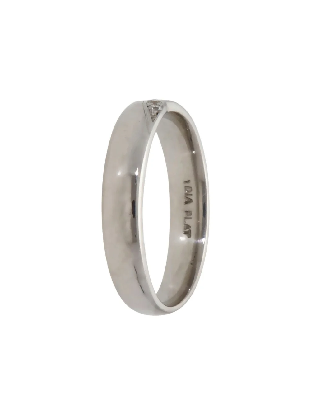 William May Platinum Diamond Set Crossover Wave Band Ring, view 2
