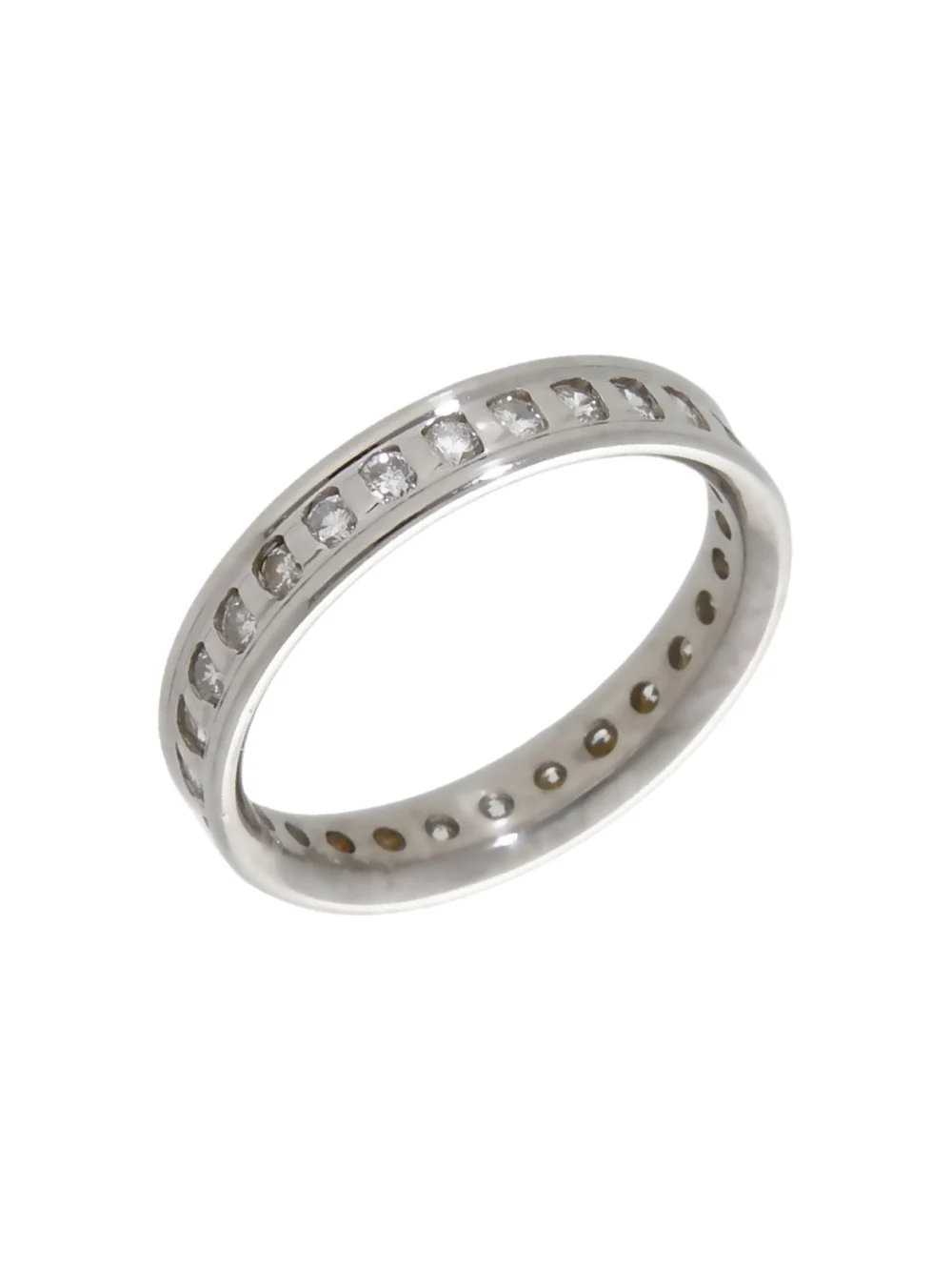William May Platinum Diamond Set Full Eternity Band Ring