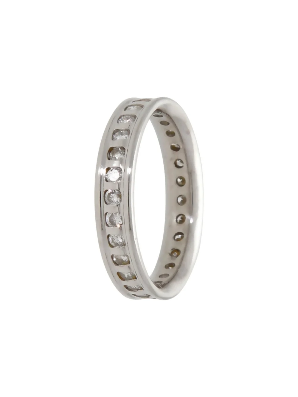 William May Platinum Diamond Set Full Eternity Band Ring, view 2