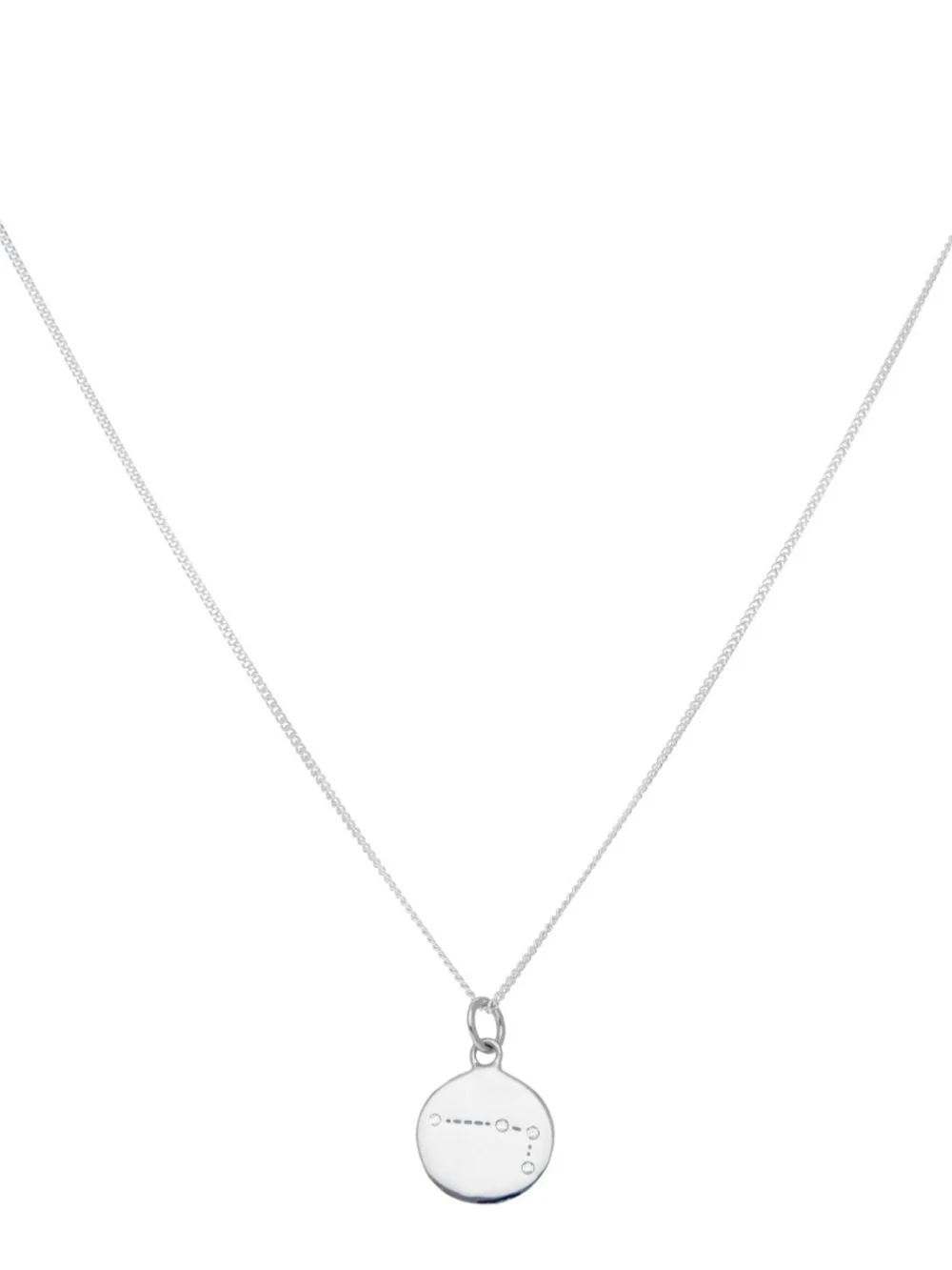 William May Silver Aries Constellation Cubic Zirconia Pendant & Chain, view 4