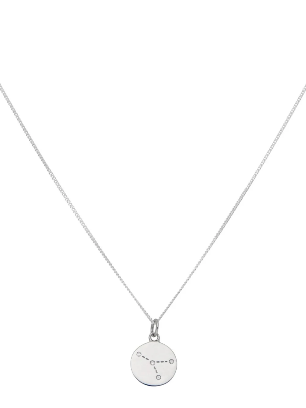 William May Silver Cancer Constellation Cubic Zirconia Pendant & Chain, view 4