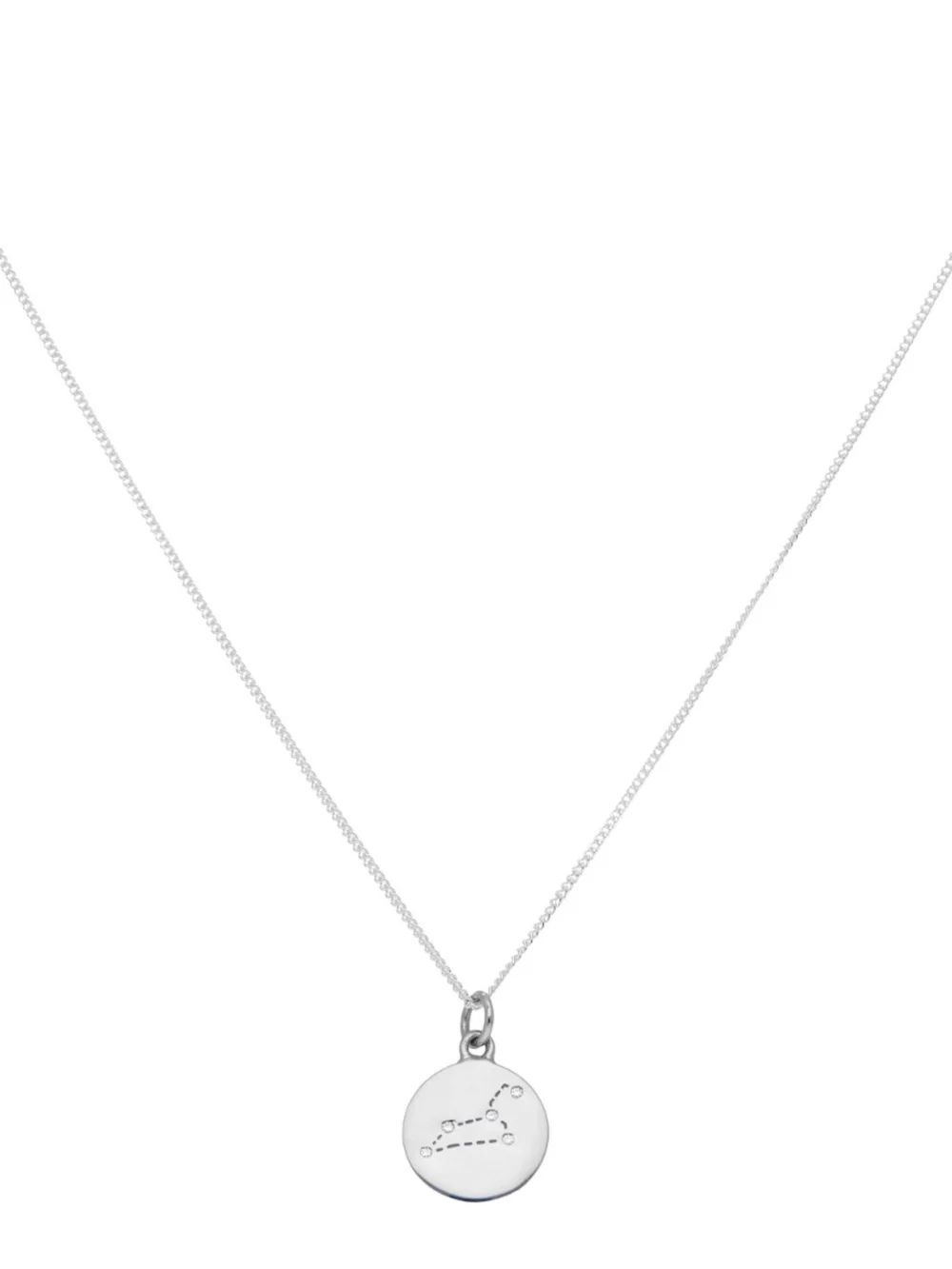 William May Silver Leo Constellation Cubic Zirconia Pendant & Chain, view 3