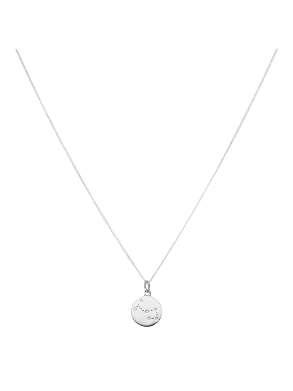 William May Silver Scorpio Constellation Cubic Zirconia Pendant & Chain, view 4