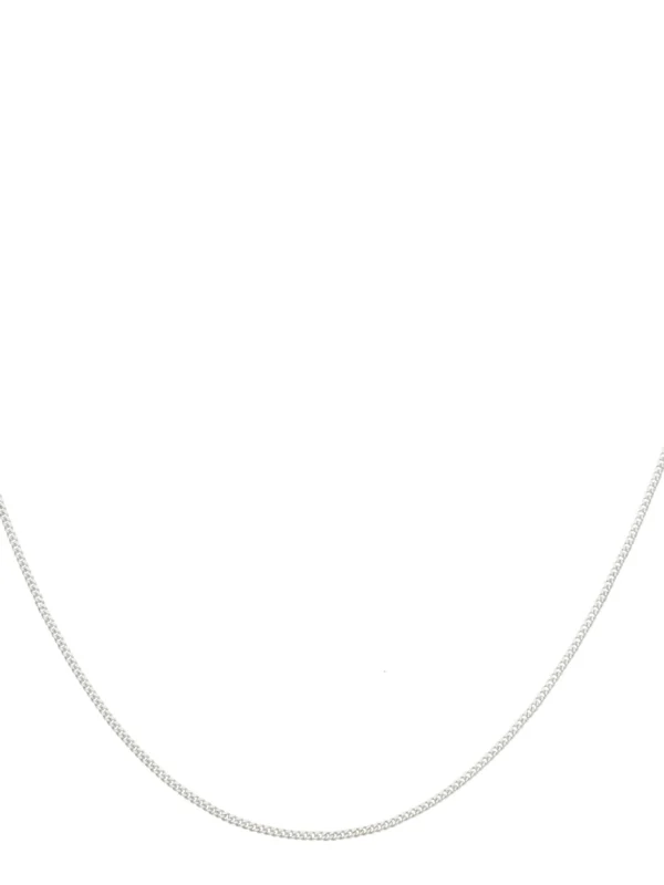 William May Sterling Silver 16" Fine Curb Link Chain Necklace