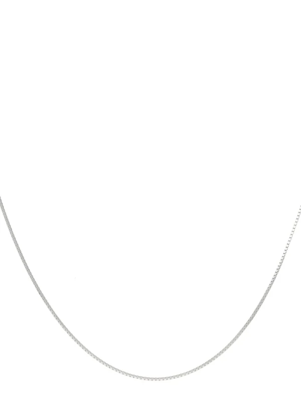 William May Sterling Silver 16" Venetian Box Link Chain Necklace