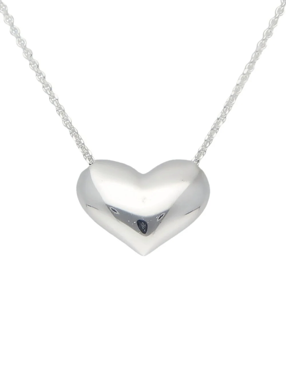 William May Sterling Silver 18 Inch Sliding Heart Necklace, view 2
