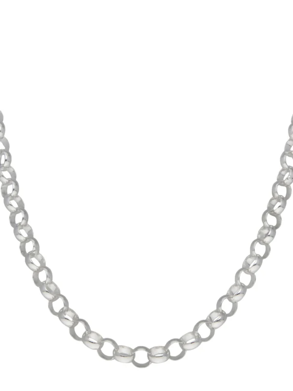 William May Sterling Silver 18" Polished Belcher Chain Necklace