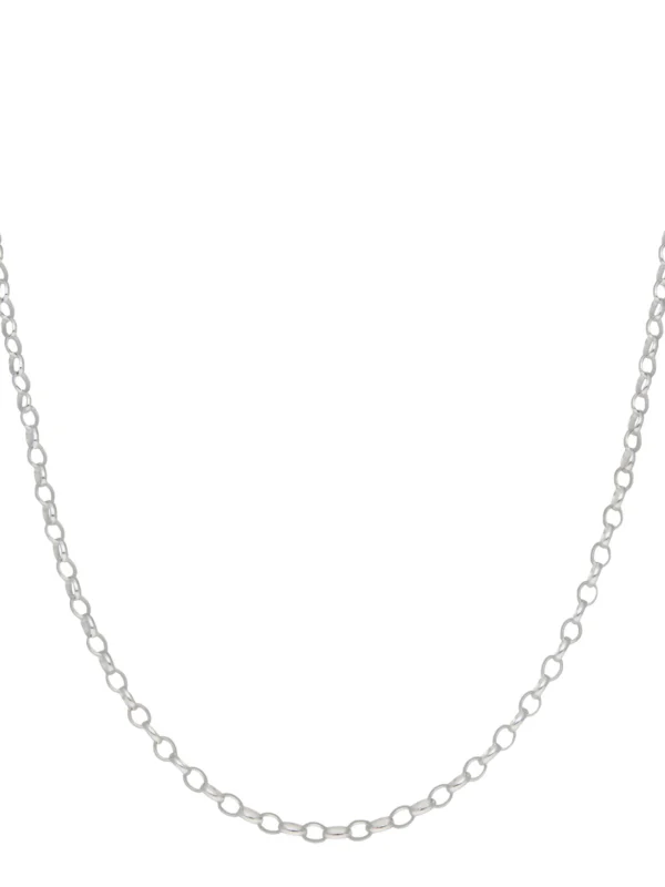 William May Sterling Silver 18" Polished Belcher Chain Necklace