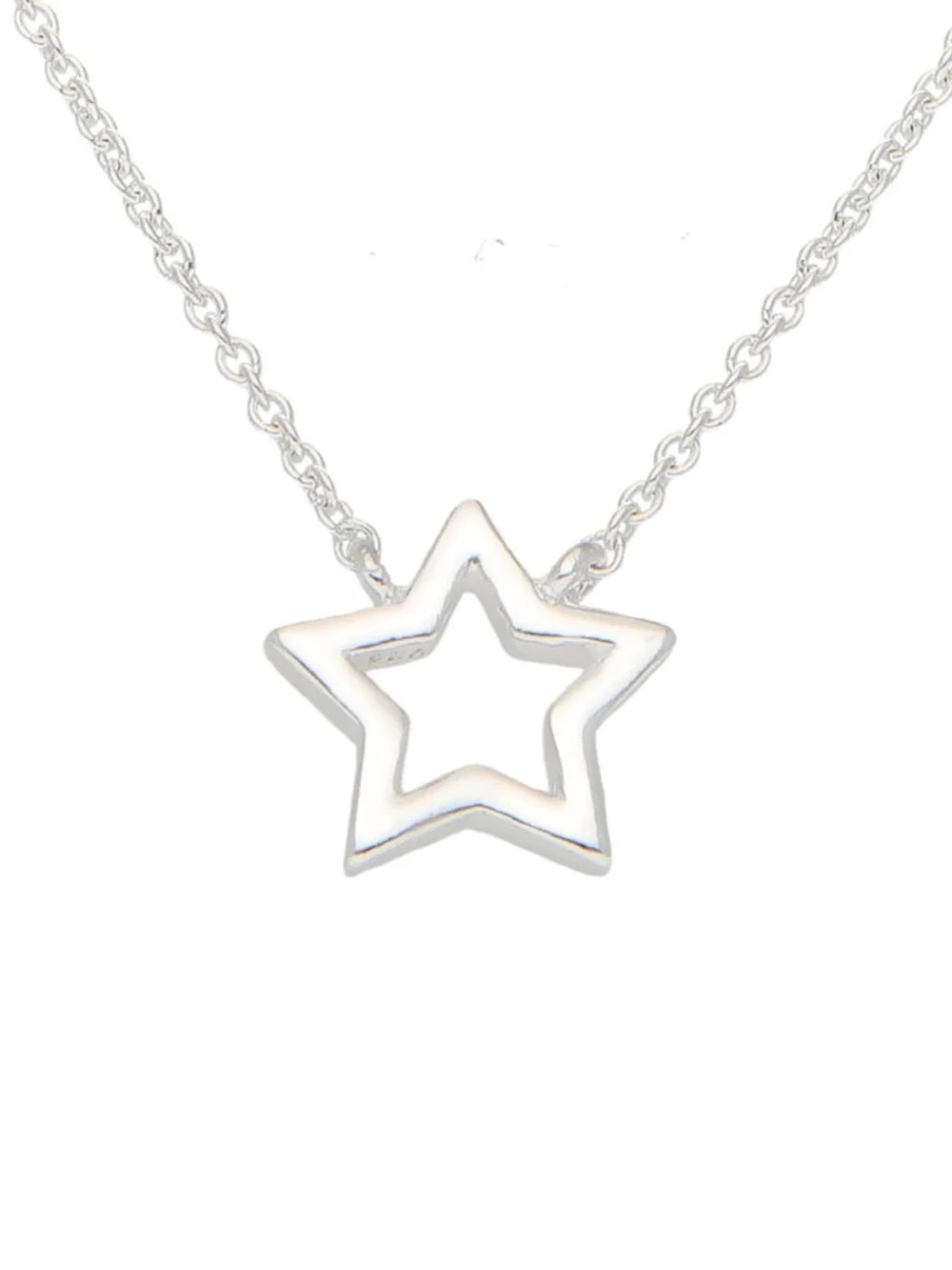 William May Sterling Silver 18" Star Necklace