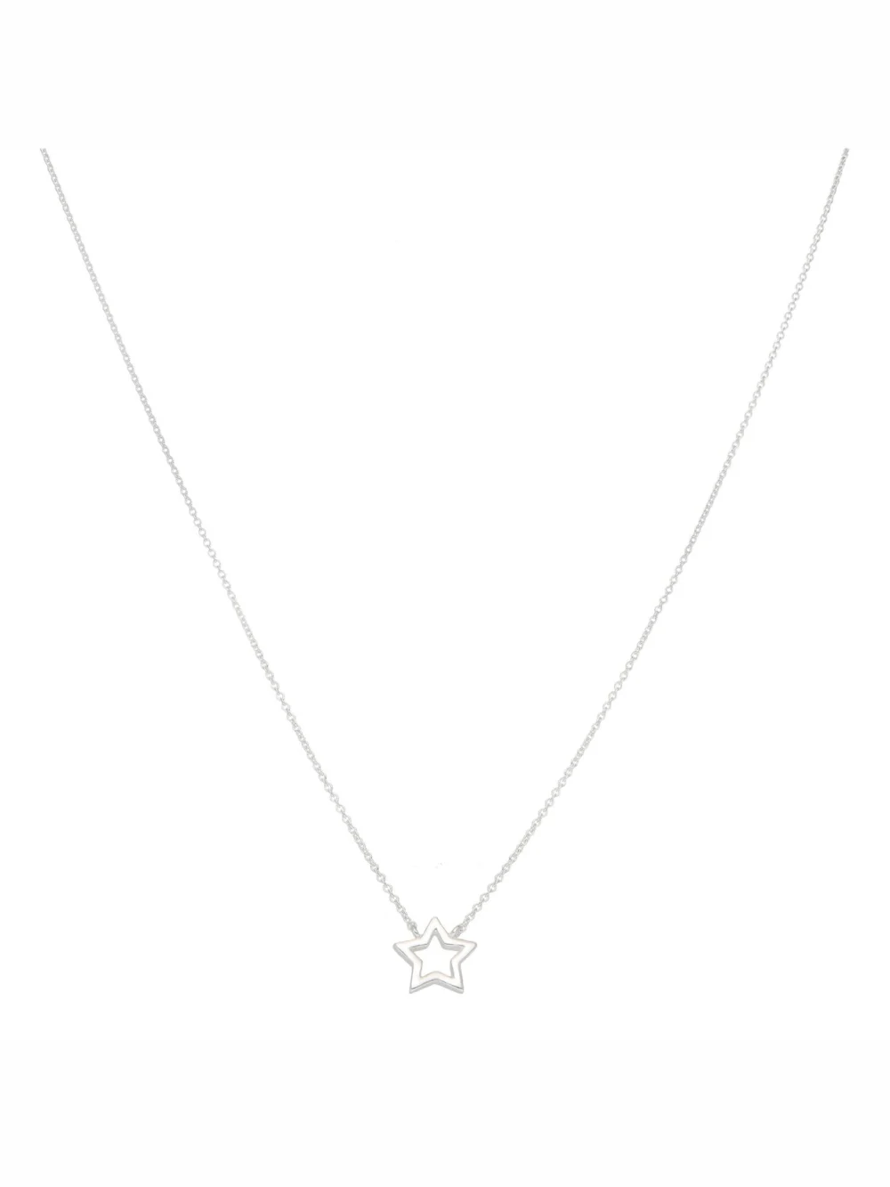 William May Sterling Silver 18" Star Necklace, view 2