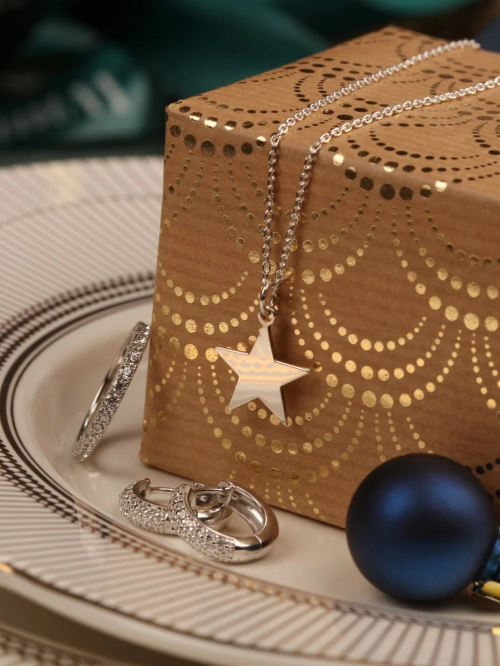 William May Sterling Silver 18" Star Necklace, view 3