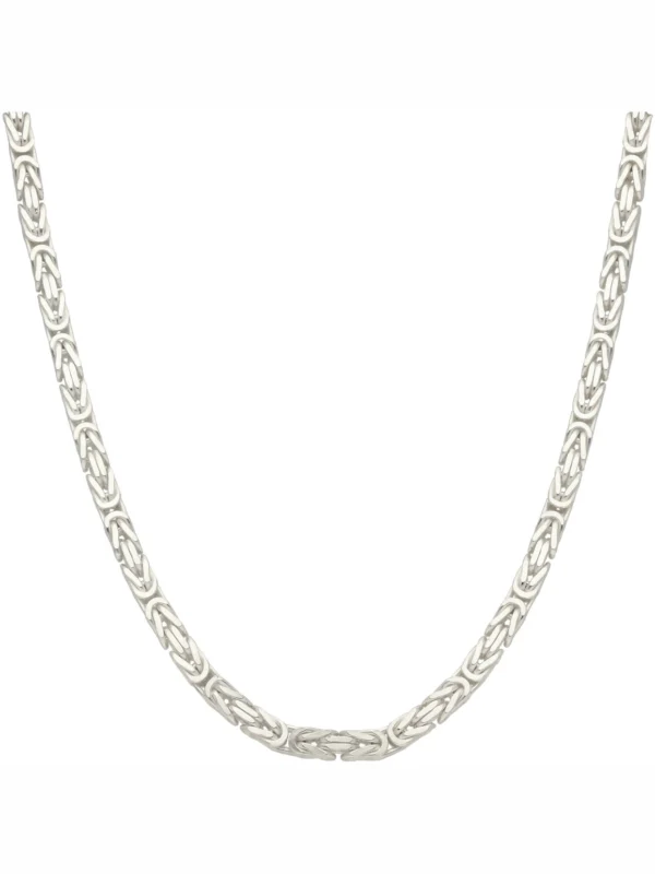 William May Sterling Silver 22" Solid Byzantine Chain Necklace 2.4Oz