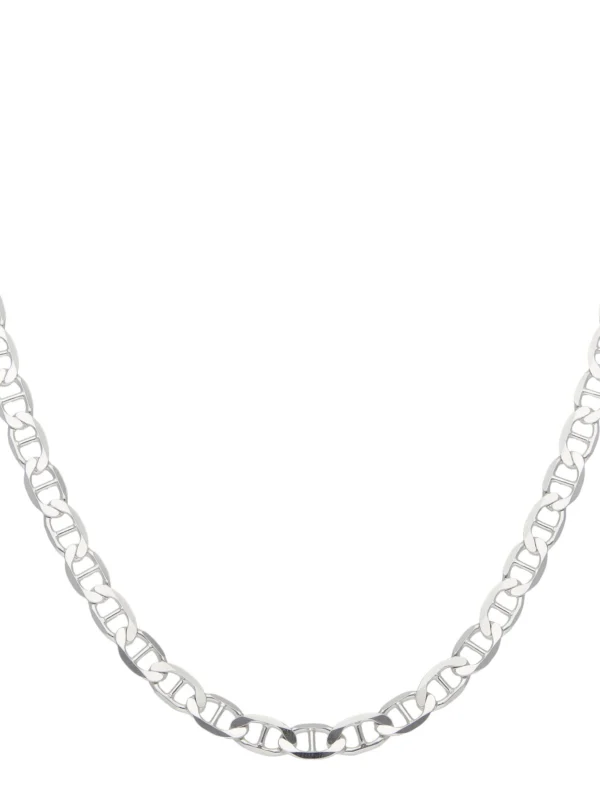 William May Sterling Silver 24" Flat Anchor Link Chain Necklace
