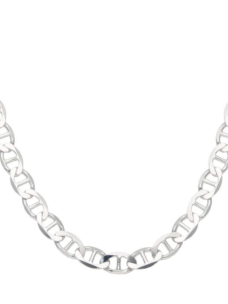 William May Sterling Silver 24" Heavy Flat Anchor Link Necklace 1.2Oz