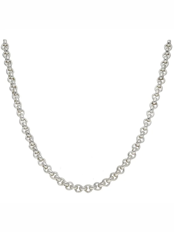 William May Sterling Silver 26" Round Belcher Chain Necklace 1.7Oz