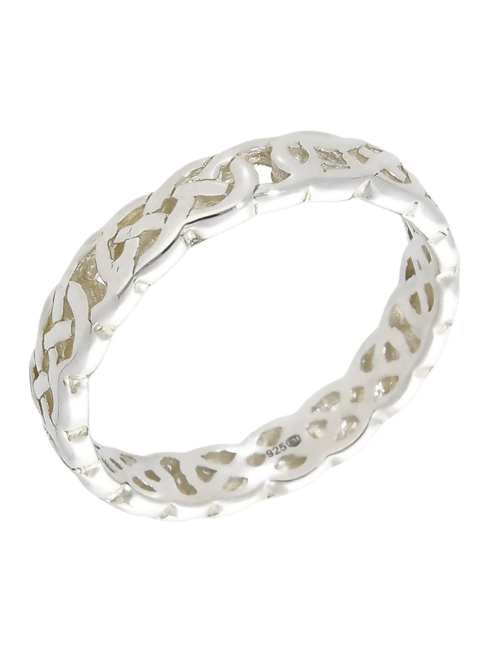 William May Sterling Silver 4.5mm Celtic Band Ring