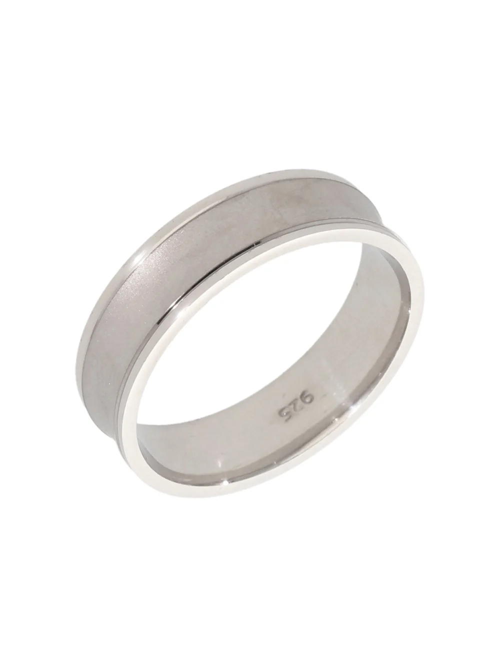 William May Sterling Silver 6mm Satin Finish Wedding Band Ring