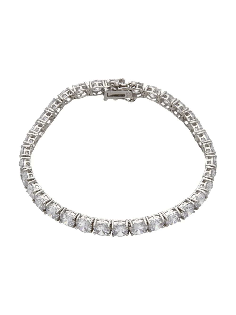 William May Sterling Silver 7.5" Cubic Zirconia Tennis Bracelet