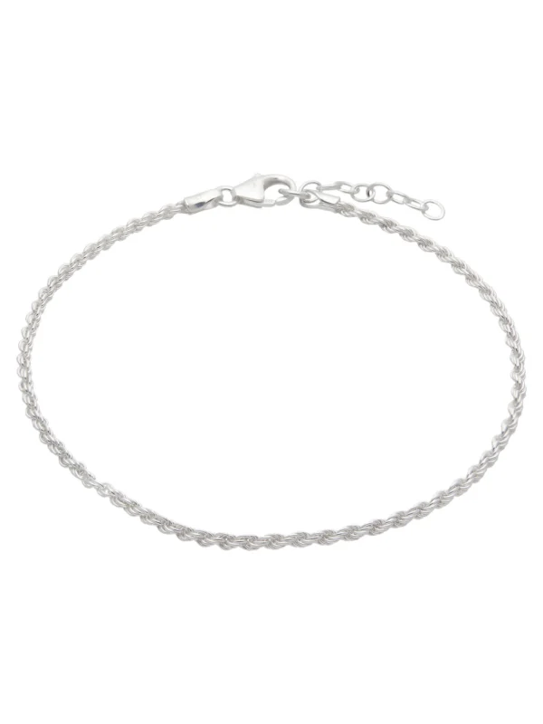 William May Sterling Silver 7.5 Inch Rope Bracelet