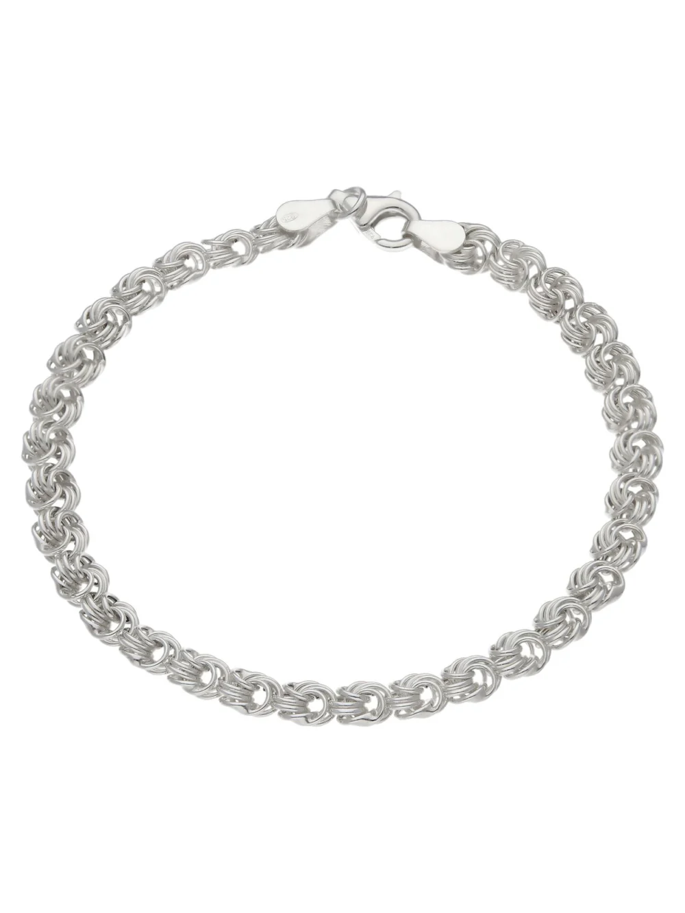 William May Sterling Silver 7.5" Rosette Link Bracelet