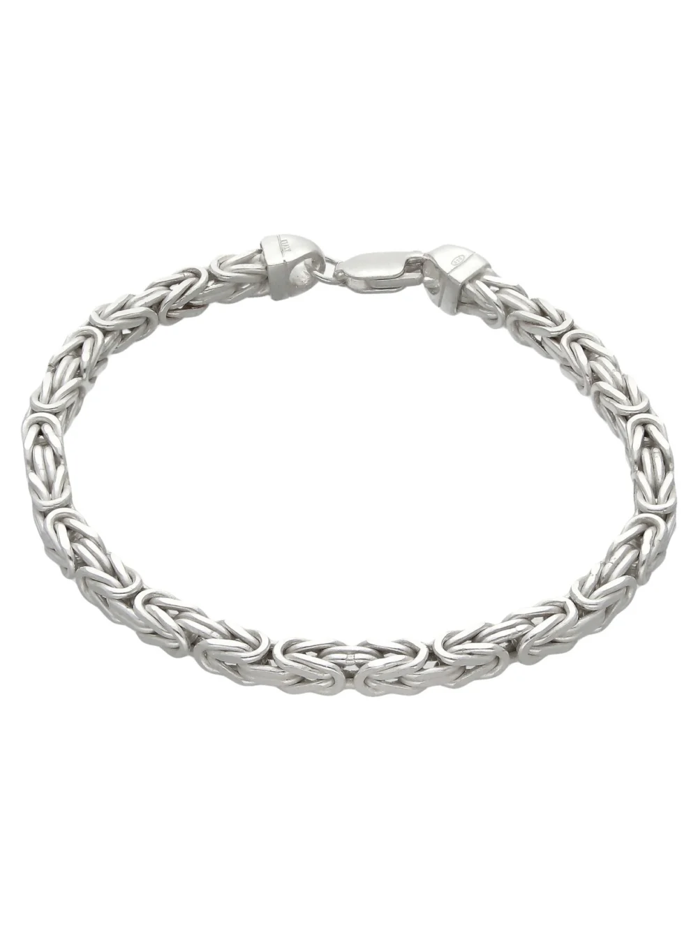 William May Sterling Silver 9" Square Byzantine Link Bracelet 33G
