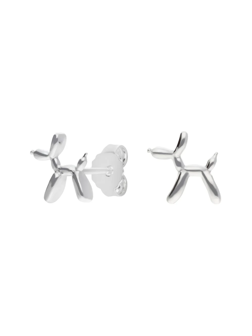 William May Sterling Silver Balloon Dog Stud Earrings, view 2