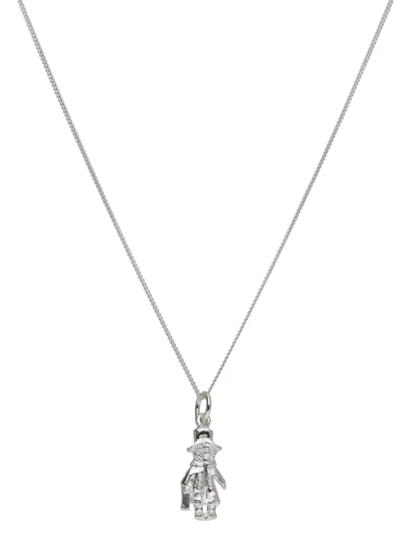 William May Sterling Silver Bear Pendant & 14" Chain Necklace