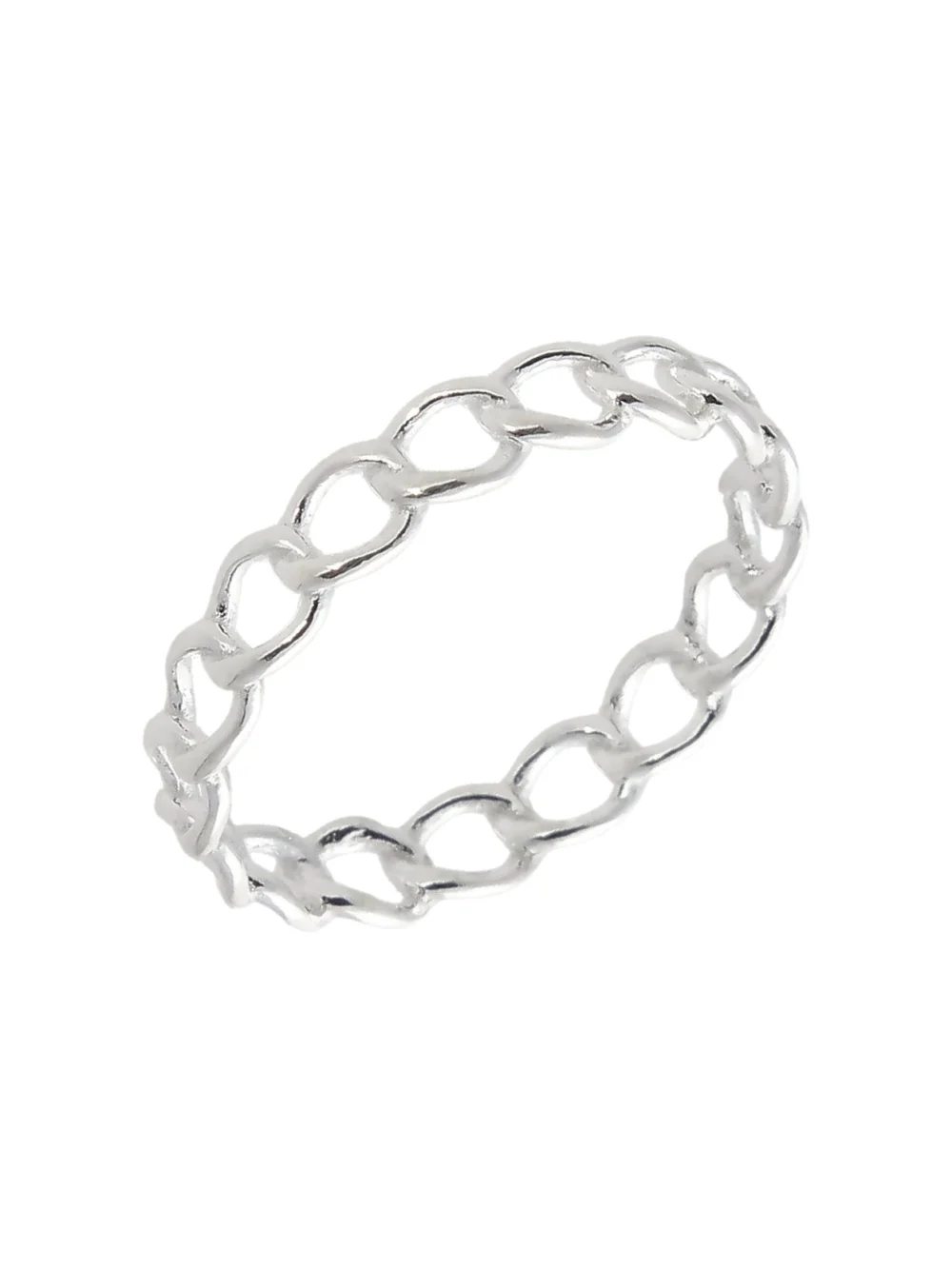William May Sterling Silver Chain Link Ring