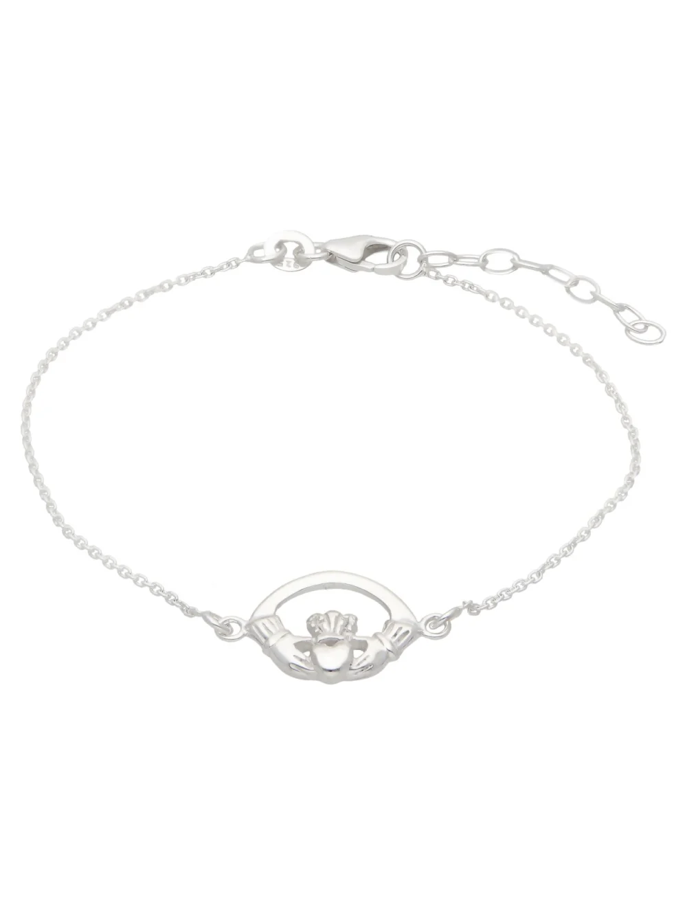 William May Sterling Silver Claddagh Bracelet