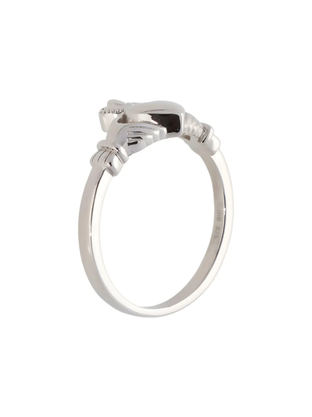 William May Sterling Silver Claddagh Ring, view 2