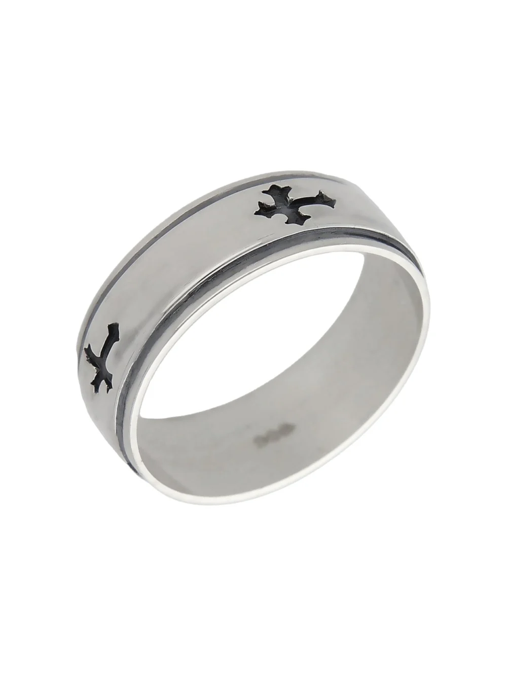 William May Sterling Silver Cross Band Ring