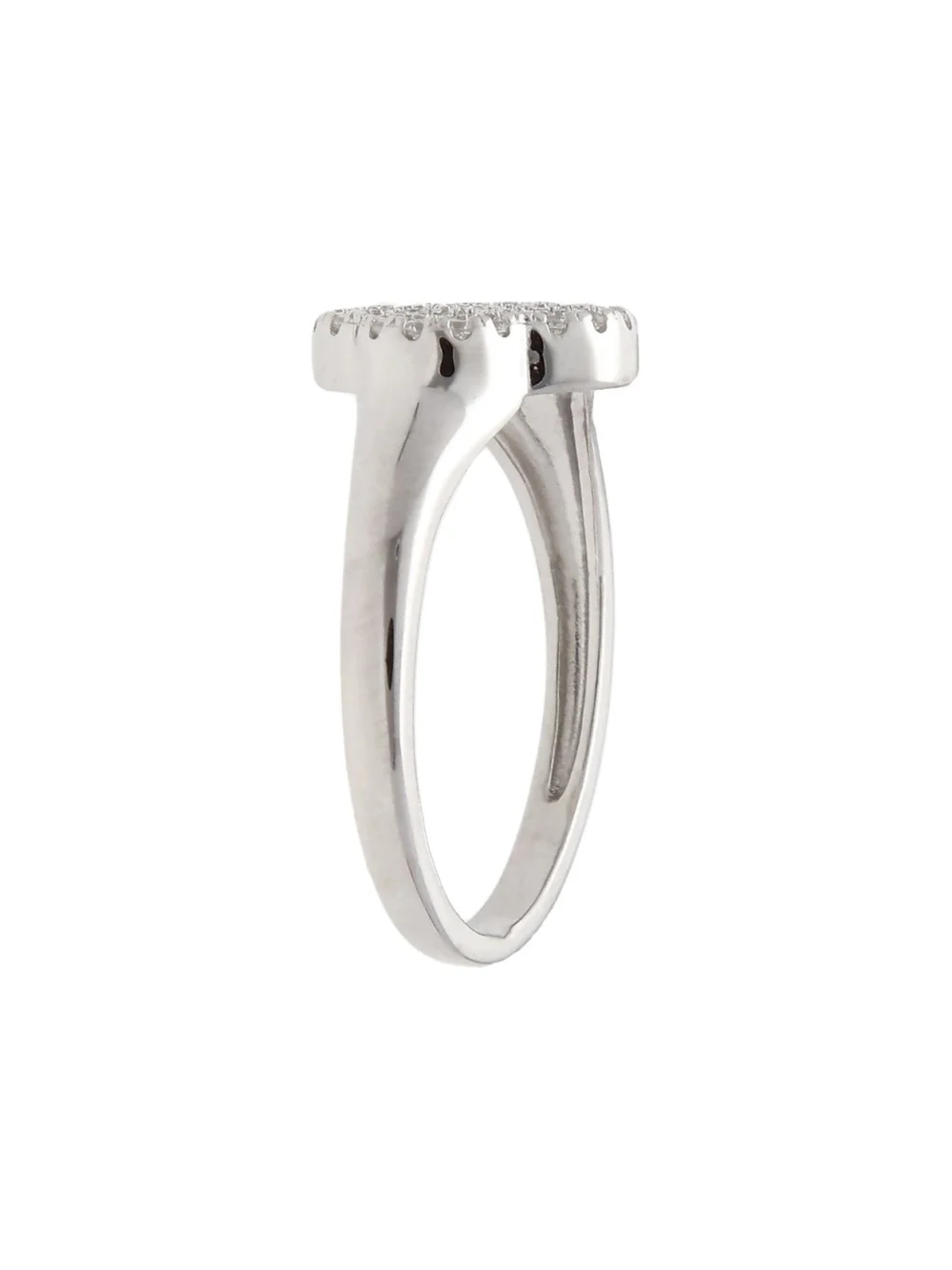 William May Sterling Silver Cubic Zirconia & Mother of Pearl Petal Ring, view 2