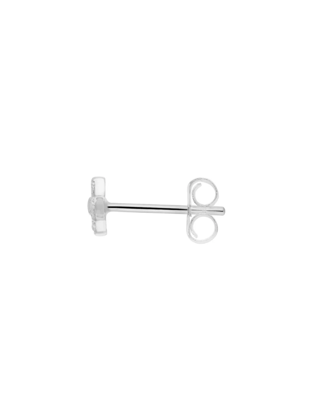 William May Sterling Silver Cubic Zirconia Bow Stud Earrings, view 2