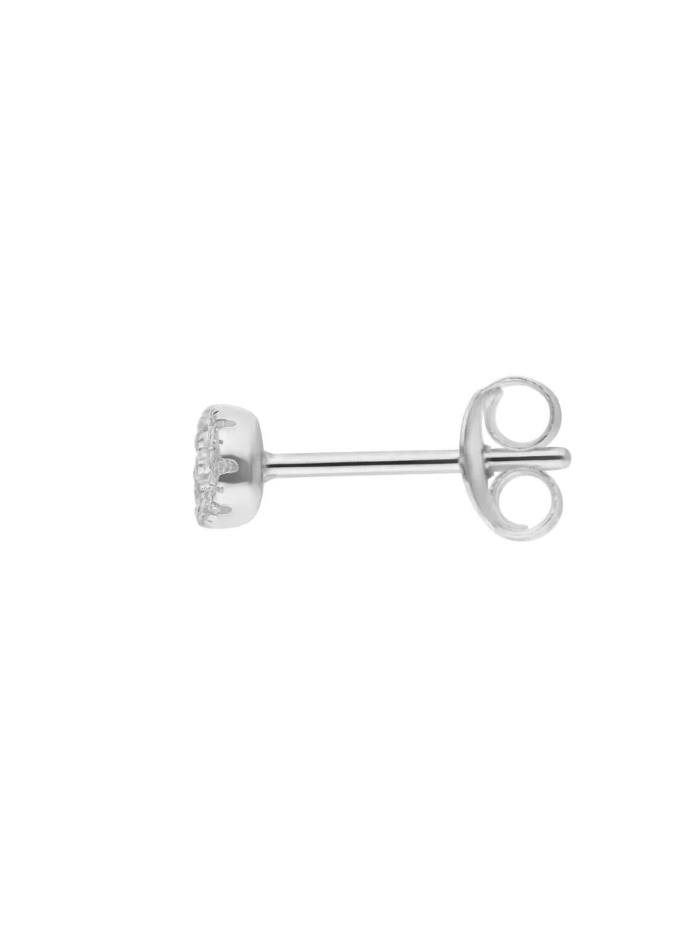 William May Sterling Silver Cubic Zirconia Infinity Stud Earrings, view 2