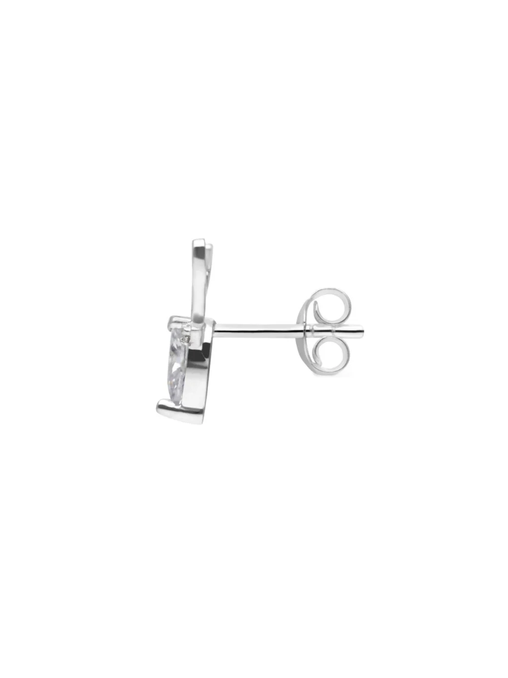 William May Sterling Silver Cubic Zirconia Reindeer Stud Earrings, view 2
