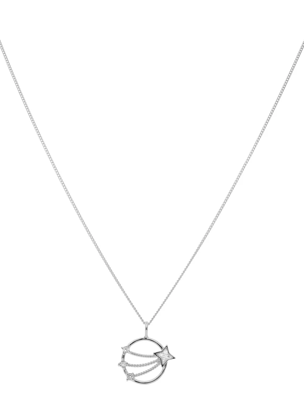 William May Sterling Silver Cubic Zirconia Shooting Star & 18" Necklace