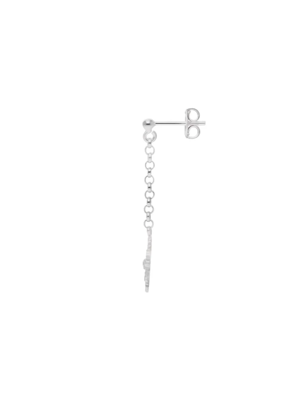 William May Sterling Silver Cubic Zirconia Snowflake Drop Earrings, view 2