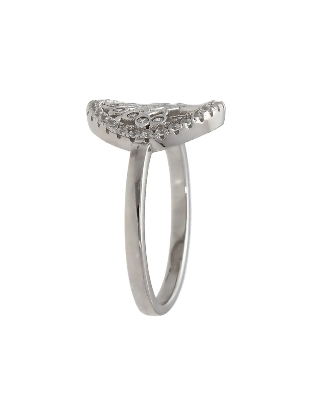 William May Sterling Silver Cubic Zirconia Tree of Life Ring, view 2