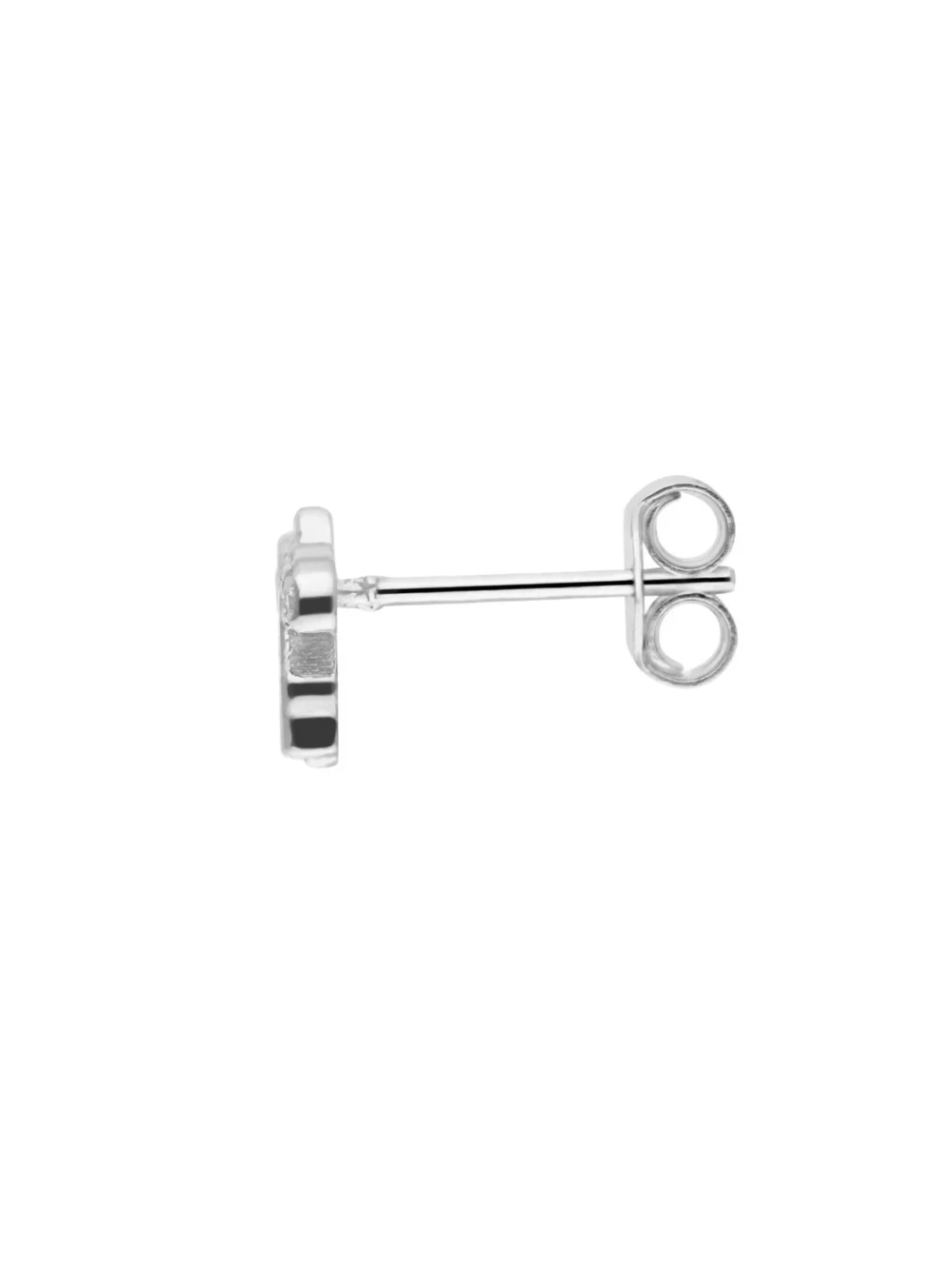 William May Sterling Silver Cubic Zirconia Unicorn Stud Earrings, view 2